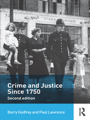cover image of Crime and Justice since 1750